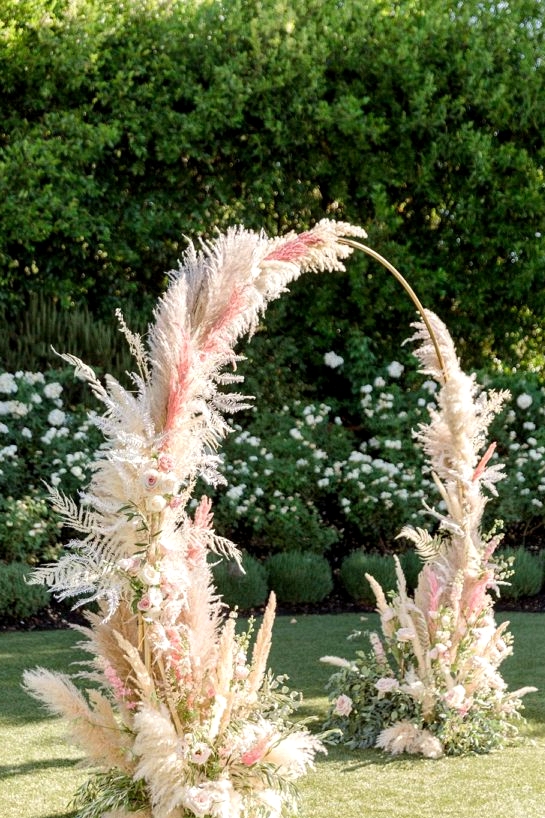 Pastel Pampas Wedding California