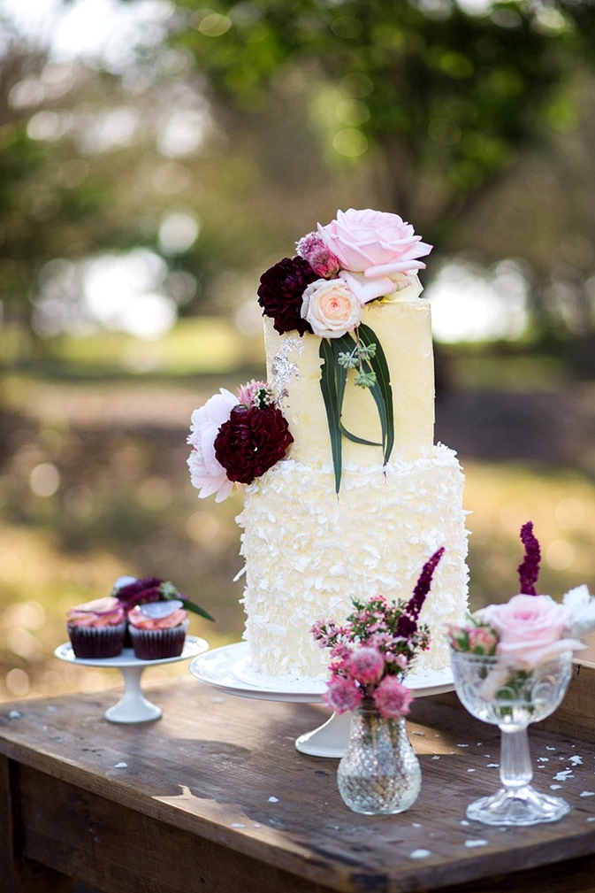 Romantic Berries and Cream Wedding Inspiration | This is Life Photography