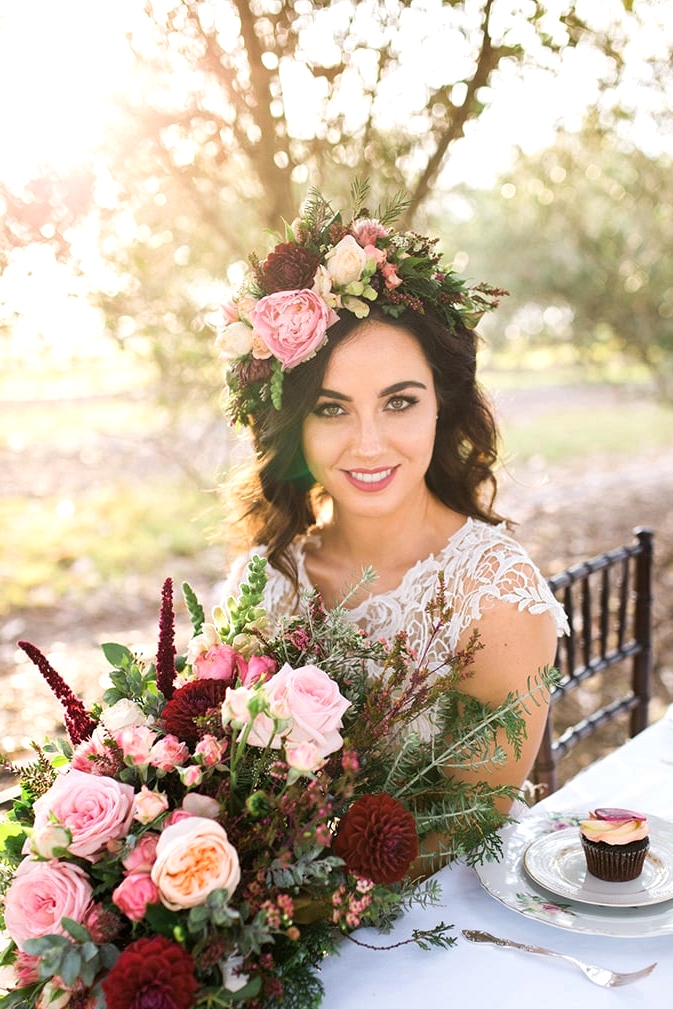 Romantic Berries and Cream Wedding Inspiration | This is Life Photography