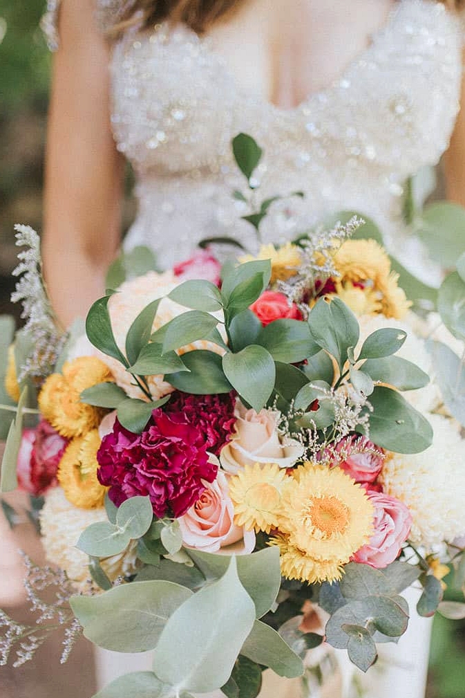 Rustic Floral Wedding Inspiration with Copper Highlights | Chloe Tanner Photography