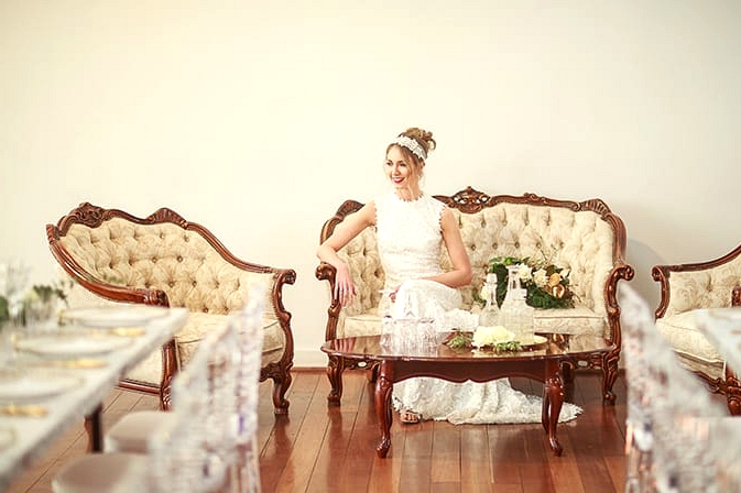 Vintage Glam Wedding Inspiration | Jason Soon Photography