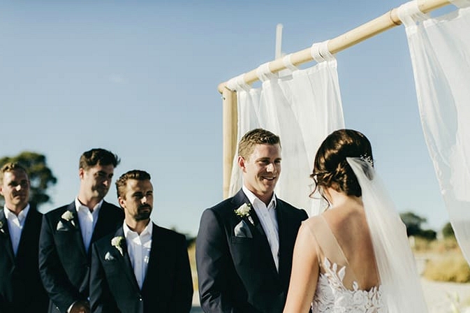 Fresh Green and White Coastal Wedding | Aimee Claire Photography