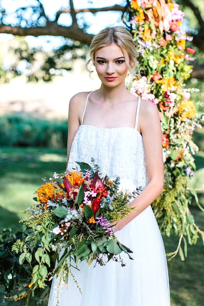 Vibrant Summer Garden Wedding Inspiration | Camilla Kirk Photography