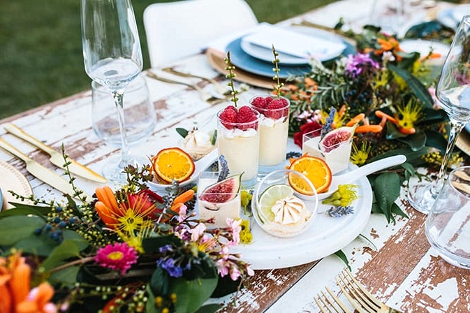 Vibrant Summer Garden Wedding Inspiration | Camilla Kirk Photography