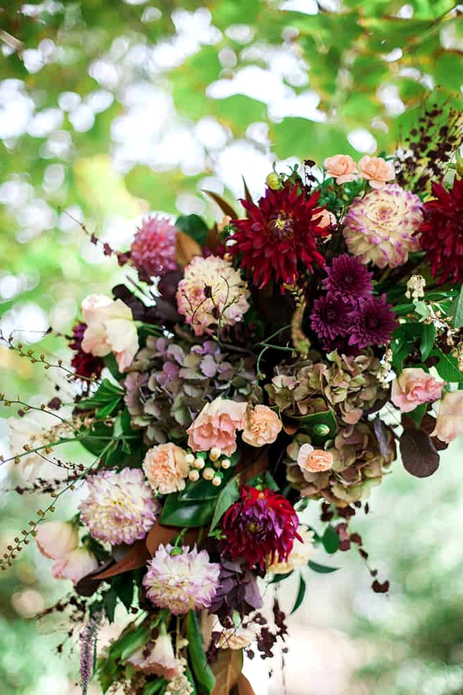 Geometric Wedding Inspiration in Burgundy and Gold | Blush & Mint Photography