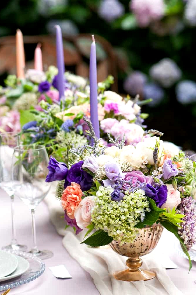 Watercolour-Garden-Wedding-Inspiration-Reception-Centrepiece-4