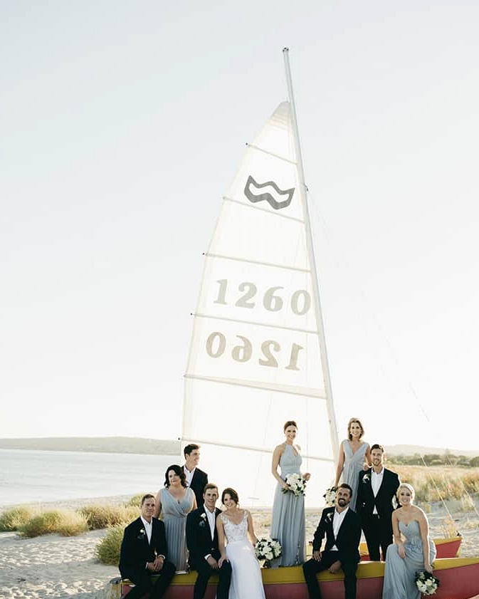 Fresh Green and White Coastal Wedding | Aimee Claire Photography