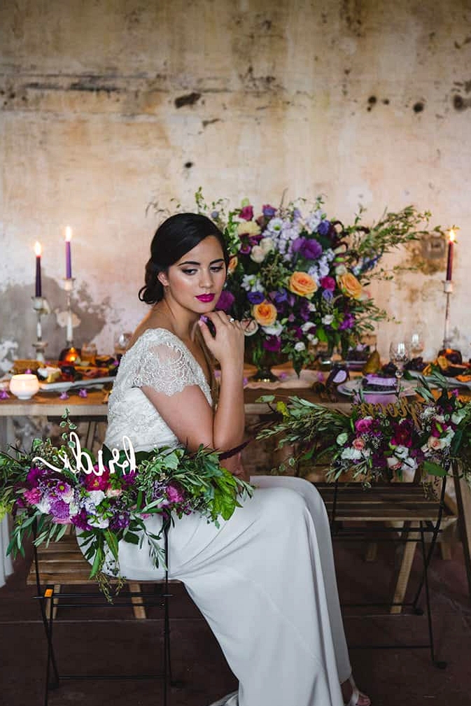 Tuscan-Plum-Wedding-Inspiration-Reception-Bride