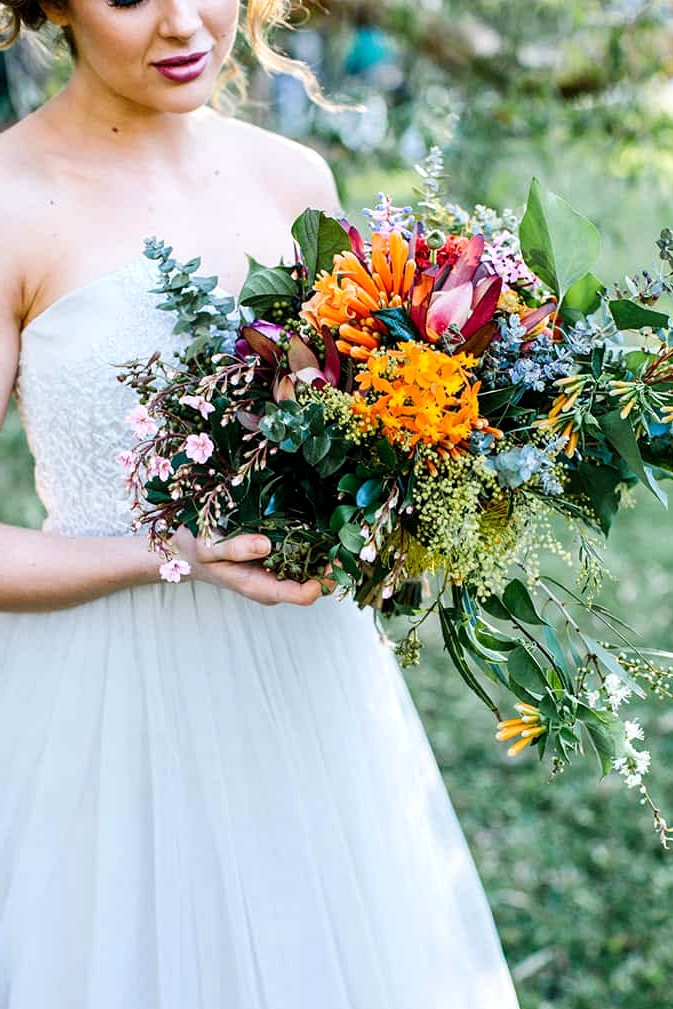 Vibrant Summer Garden Wedding Inspiration | Camilla Kirk Photography