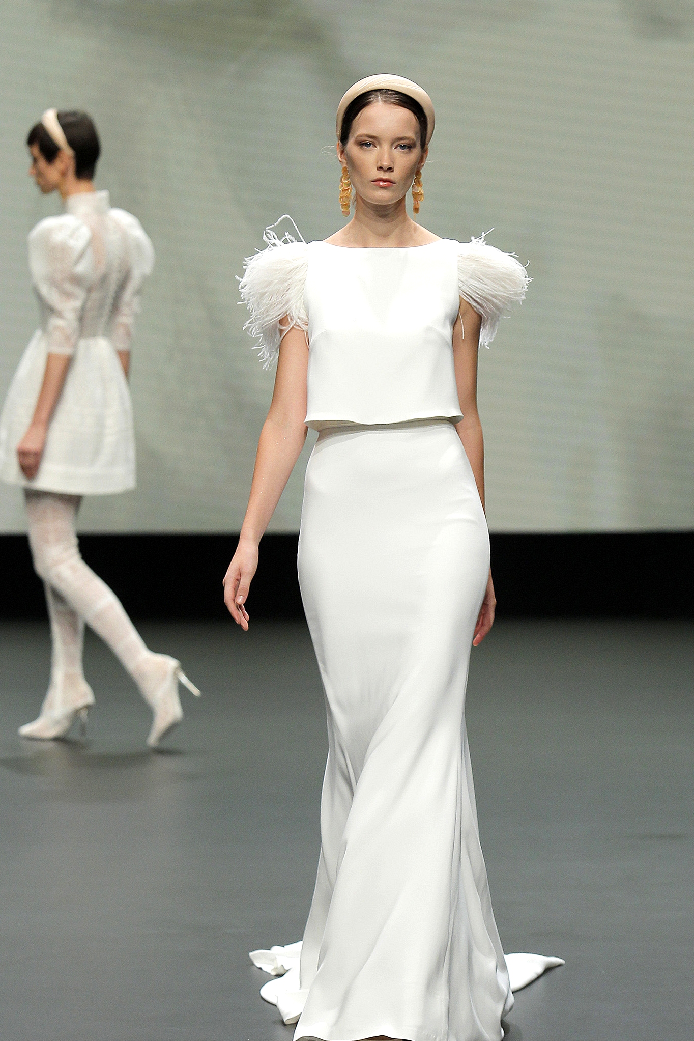 two piece wedding dress