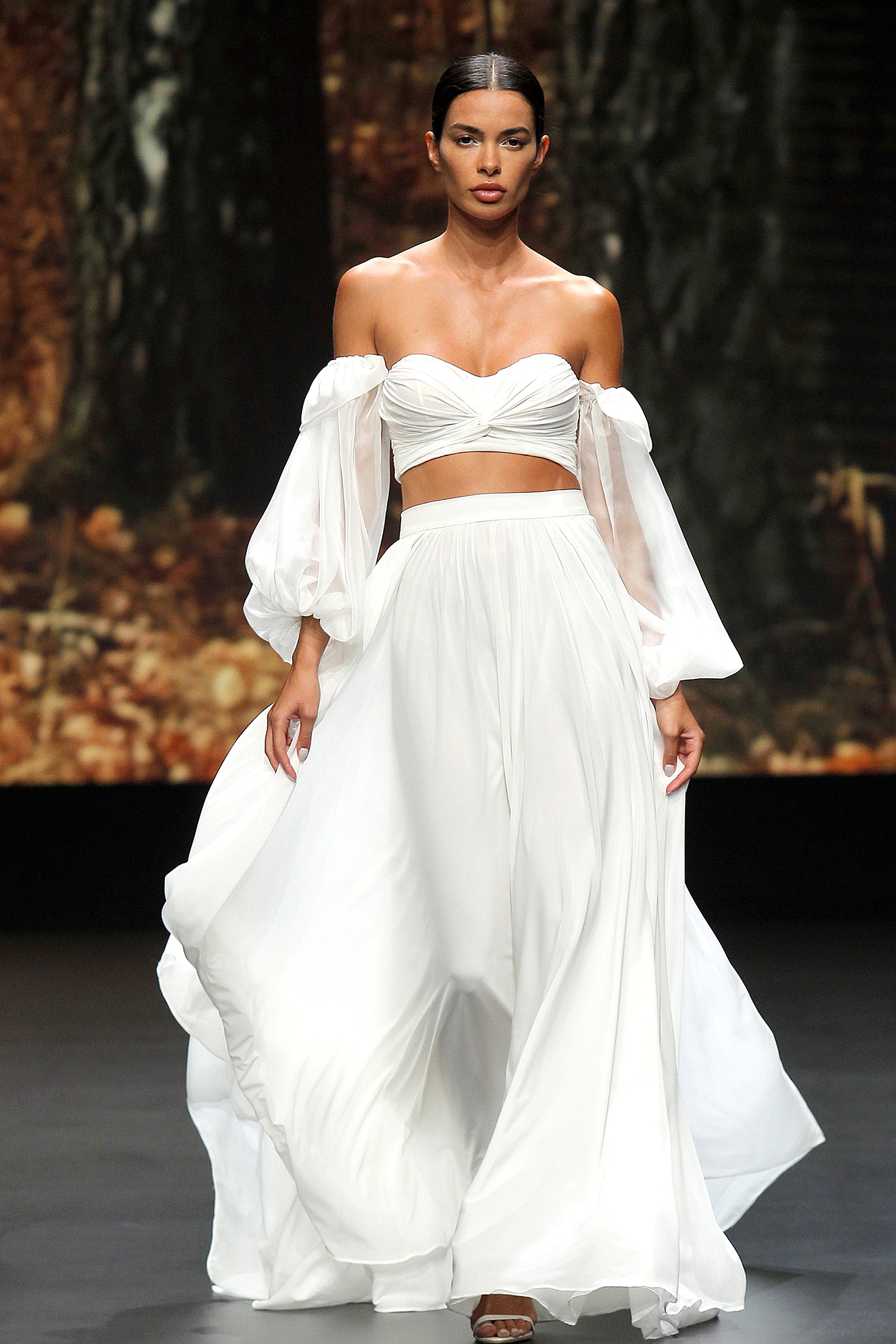 two piece wedding dress