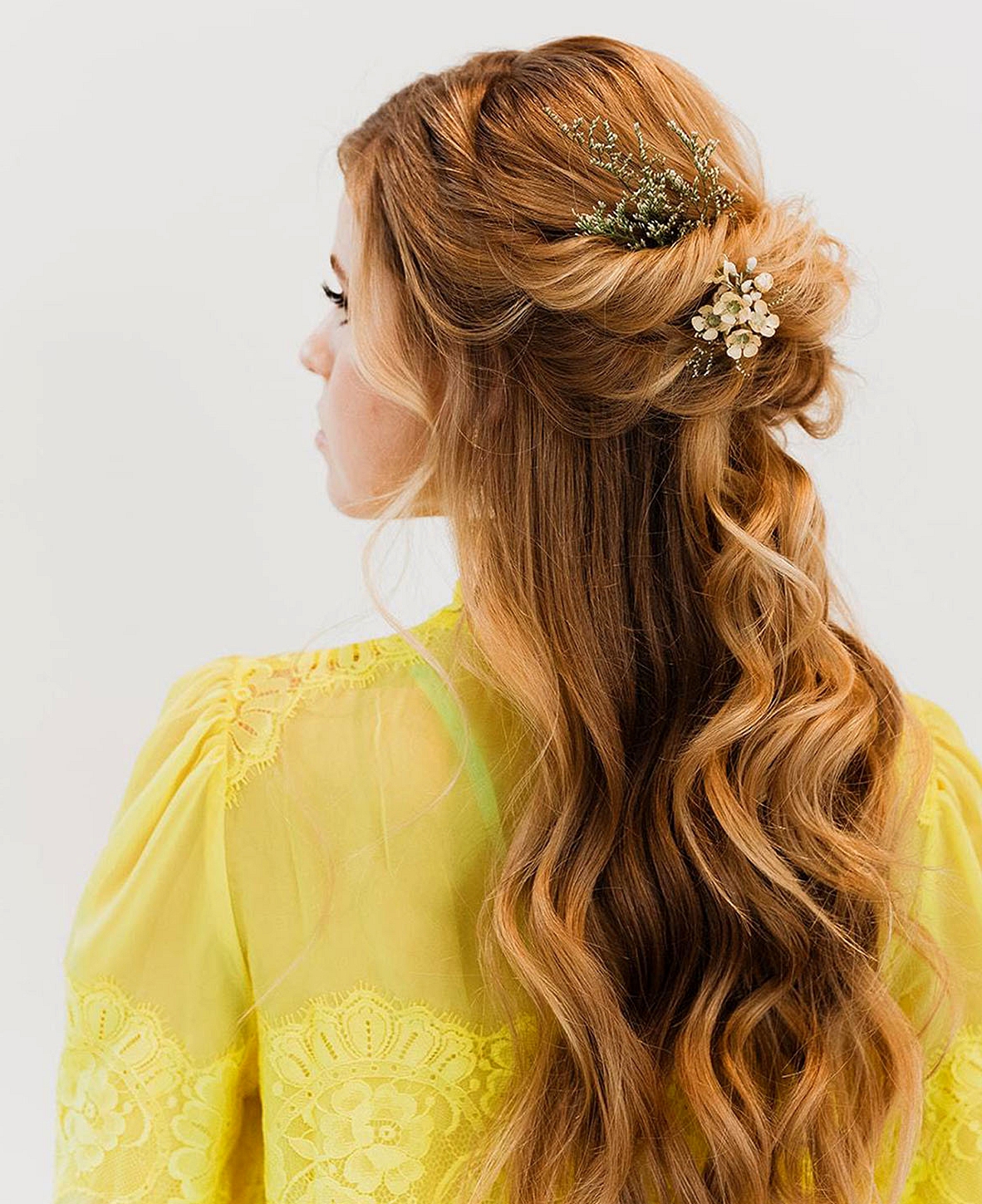 wedding hair ideas, flowers in hair, Wedding Hairstyles with Flowers