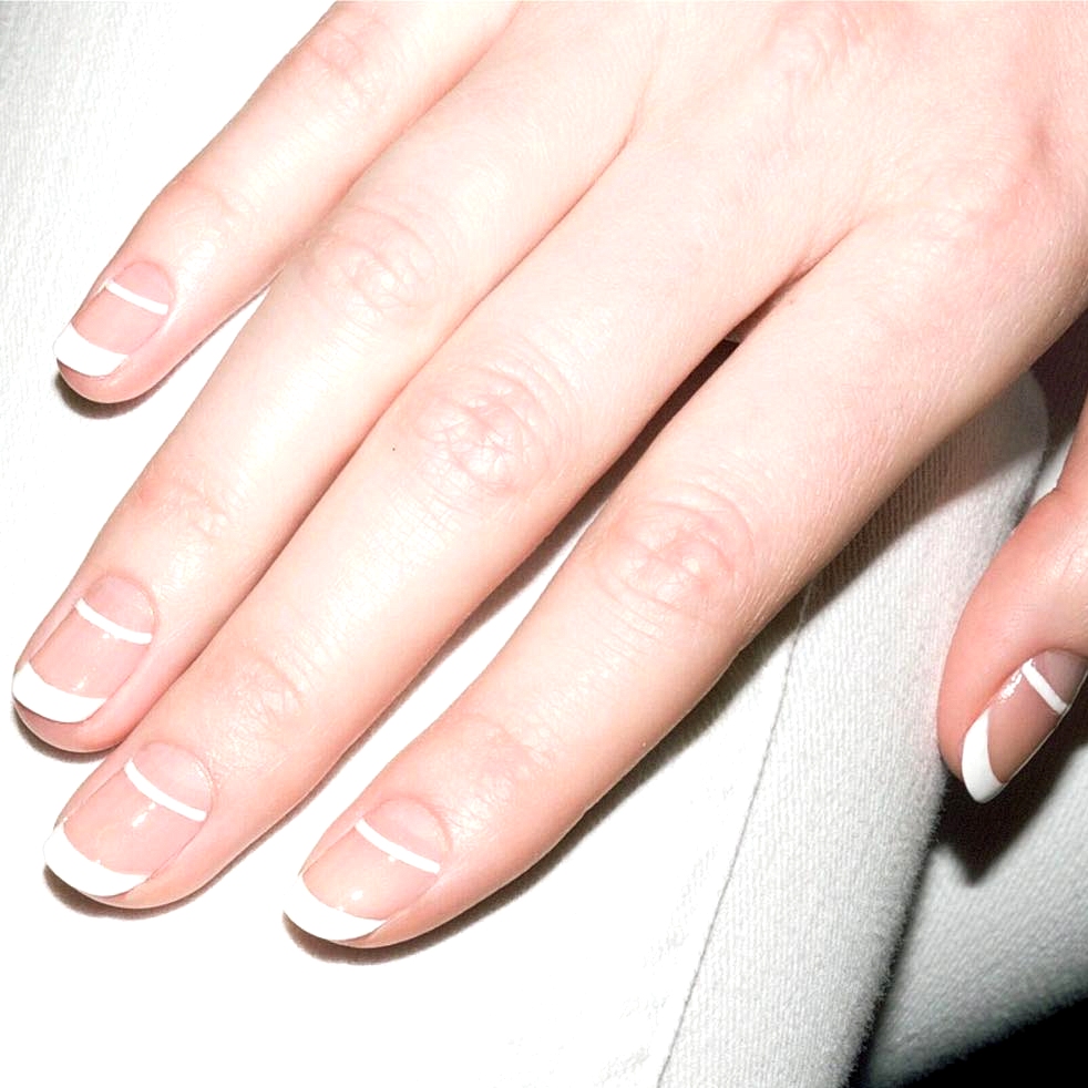 updated french manicure