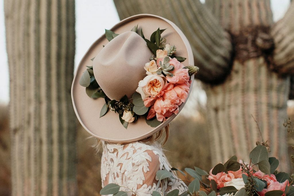 The Next Big Flower Trend is in Bloom: Floral Bridal Hats!