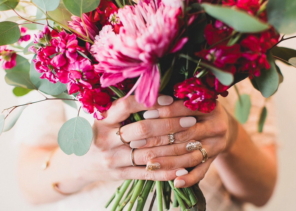 wedding day nail ideas