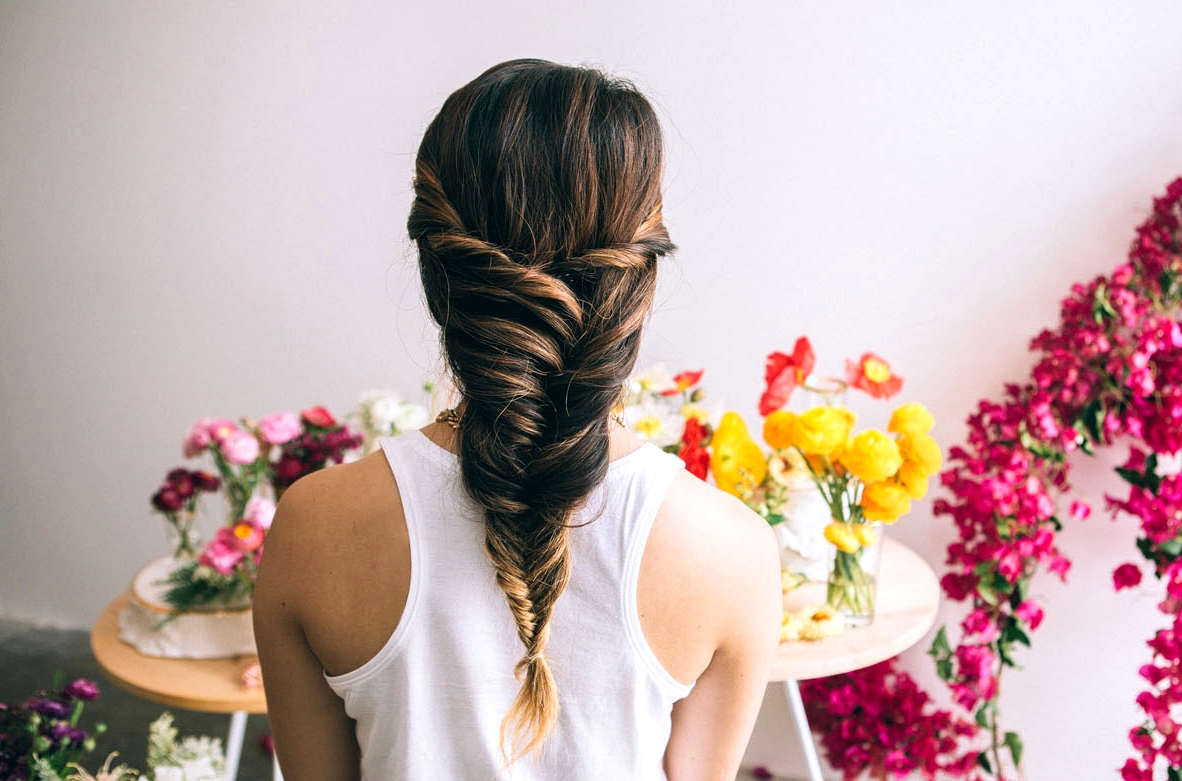 Flower Fishtail Braid