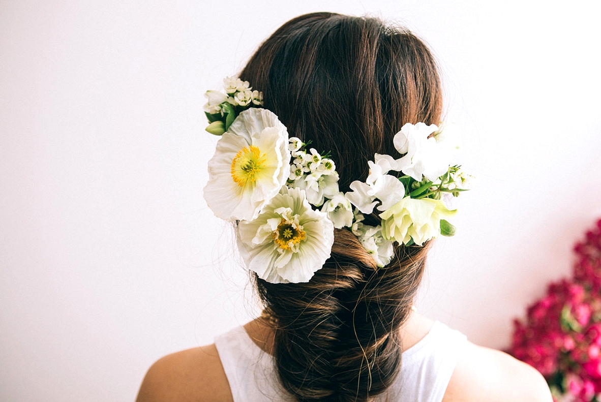 Hair Tutorial: Flower Fishtail Braid