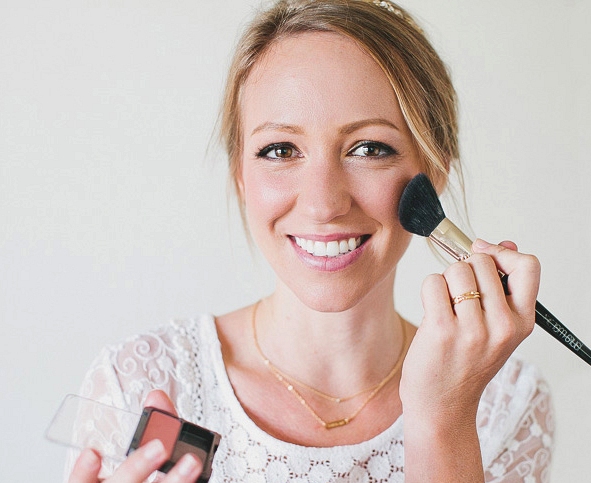 adding blush