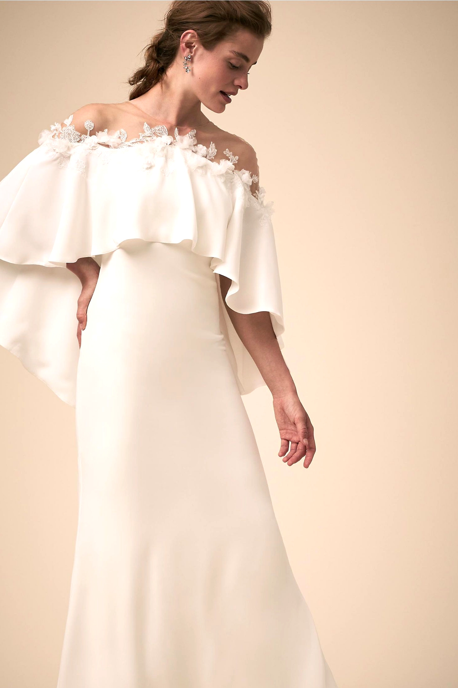 Capelet Athenia Wedding Dress TADASHI SHOJI