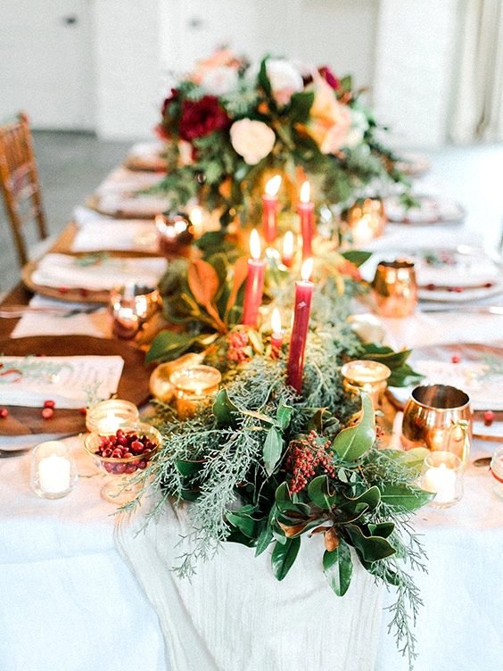 Christmas Wedding Decor Ideas | www.onefabday.com