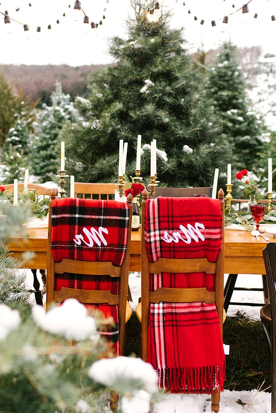 Christmas Wedding Decor Ideas | www.onefabday.com