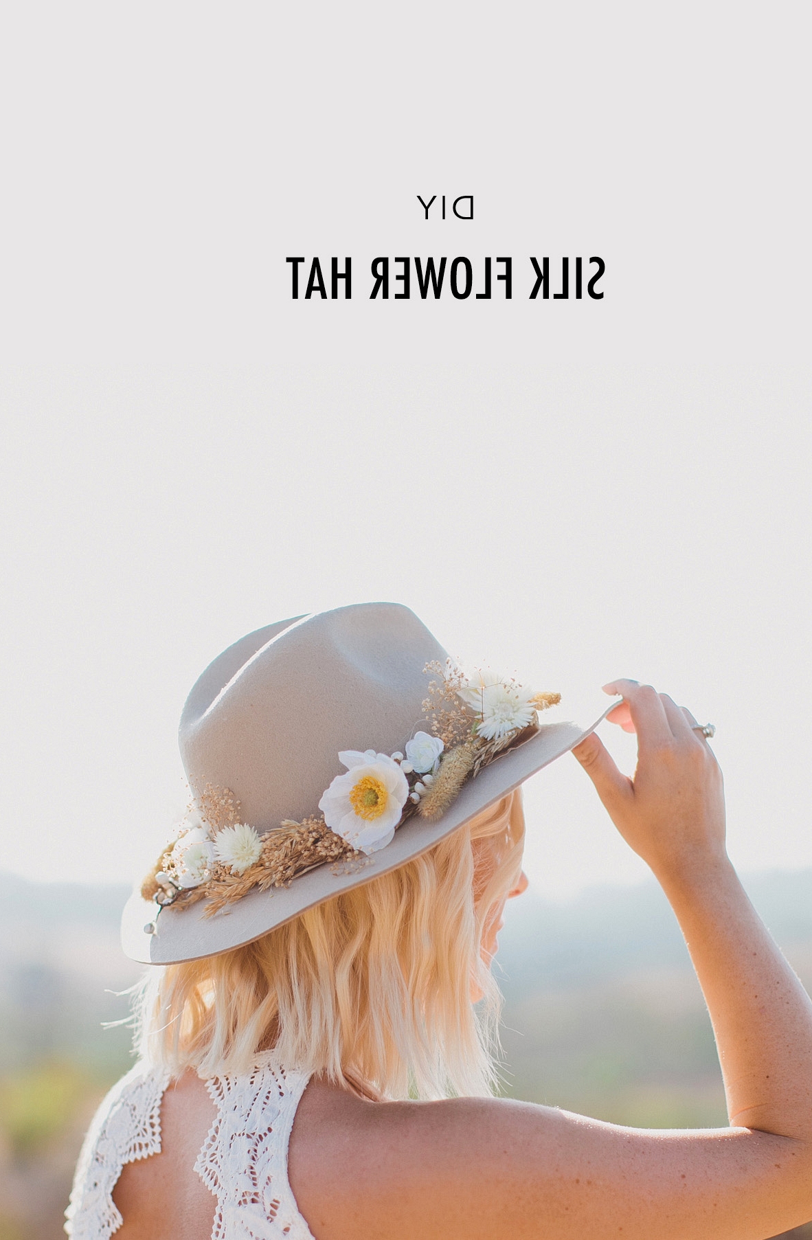 DIY Silk Flower Hat