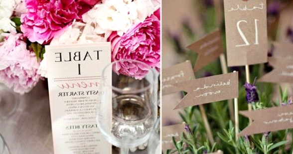 Simple and Chic Table Number Ideas